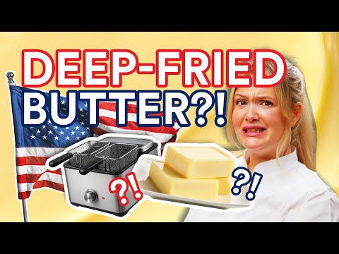 Видео: Самая безумная закуска в США... Жареное во фритюре масло?!
