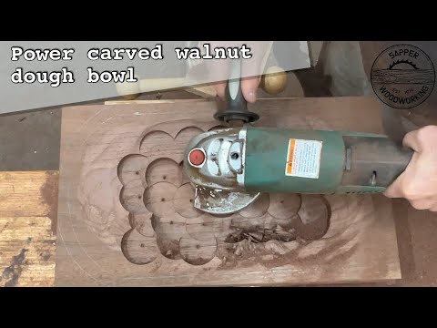 Видео: Это не точение по дереву, а резка миски из орехового теста!