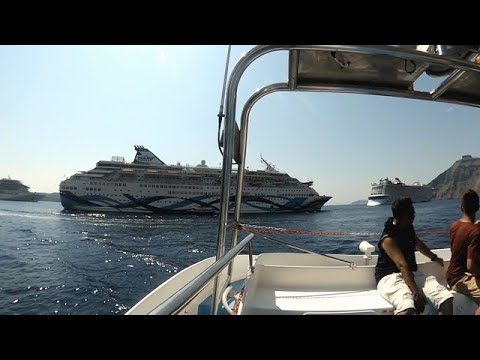 Видео: Круиз Мано Сапанут, июль 2024. Хайфа - Родос - Санторини. Возвращение на корабль на Санторини