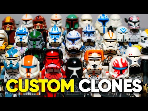 Видео: All My LEGO Star Wars Custom Clone Troopers Collection | Все Мои Кастомные ЛЕГО Клоны | Коллекция