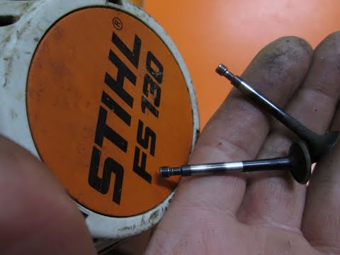 Видео: Мотокоса STIHL FS 90 , FS 100 , FS 130. Проверка , регулировка зазора клапанов.