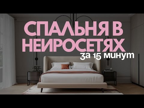 Видео: Спальня в нейросетях за 15 минут. Как?