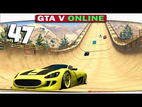 Видео: ч.47 ФИОЛЕТОВЫЕ РАМПЫ И ТРАМПЛИНЫ!! - Один день из жизни в GTA 5 Online