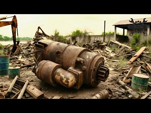 Видео: Мне заплатили $10 000 за восстановление сильно заржавевшего судового стартера