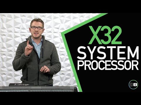 Видео: Используйте Behringer X32 в качестве системного процессора