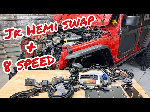 Видео: Jeep Wrangler 6.4 Hemi Swap Проводка и ЭБУ
