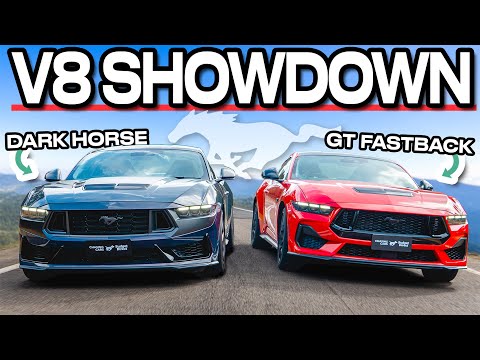 Видео: Битва лошадиных сил (сравнение Mustang GT и Dark Horse 2026)