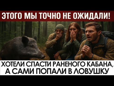 Видео: Туристы нашли раненого кабана – через час они УЖЕ МОЛИЛИСЬ О СПАСЕНИИ!