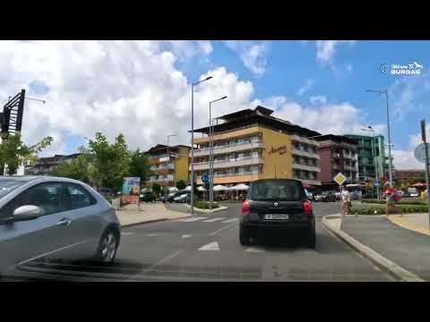 Видео: Приморско, България/ Primorsko, Bulgaria (driving)