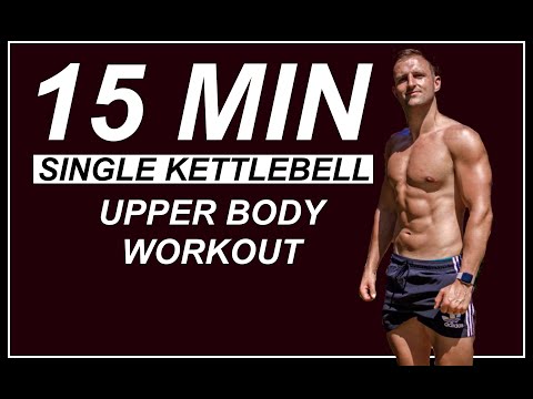 Видео: 15 МИН. Мощная тренировка верхней части тела с гирей (одна гиря)