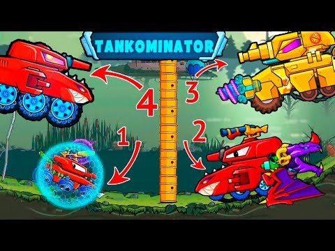 Видео: Машина Ест Машину 1 2 3 4 Сравнение Всех Хищных ТАНКОВ! Прохождение Всех Частей Игры Car Eats Car