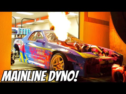 Видео: 3-роторный RX7 выплевывает огонь на динамометре! Вернулся и стал лучше, чем когда-либо