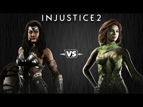 Видео: Injustice 2 - Чудо-Женщина против Ядовитого Плюща - Intros & Clashes (rus)