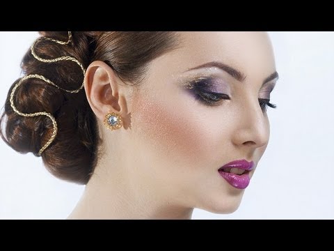 Видео: Пыльный smoky eyes (яркий вечерний макияж)