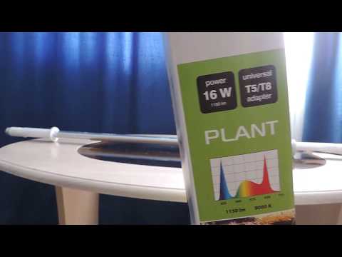 Видео: Aquael leddy tube retro fit PLANT 16W Мой обзор