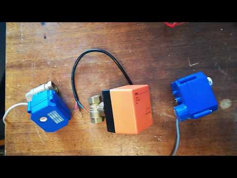 Видео: Обзор шаровых кранов с электороприводом, купленных с Aliexpress.