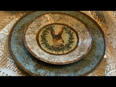 Видео: Обратный декупаж на стеклянной посуде