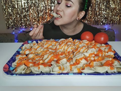 Видео: 1 кг пельменей |1 kg dumplings | Mukbang | 먹방