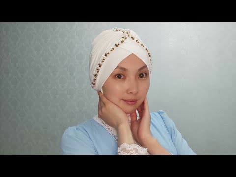 Видео: Тюрбан чалма,  хрустальмен әшекейленген