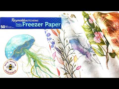 Видео: Учебное пособие по простой печати на ткани с помощью струйного принтера и бумаги для заморозки