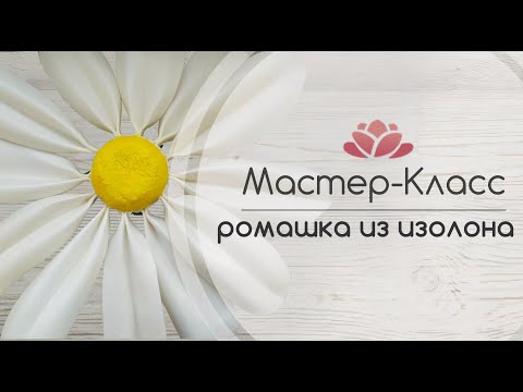 Видео: БЕСПЛАТНЫЙ МАСТЕР-КЛАСС Ромашка из изолона