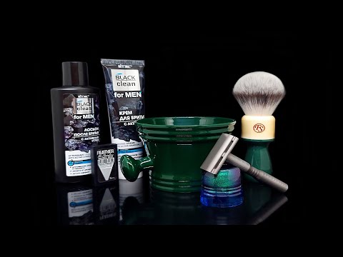 Видео: Бритьё! YAQI Ghost, VASGA RAZORS, Black clean, Feather, бритье