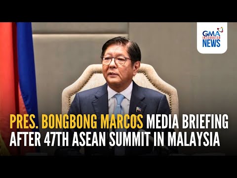 Видео: Пресс-брифинг президента Фердинанда Маркоса-младшего после 47-го саммита АСЕАН... | GMA Integrate...