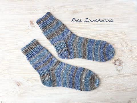 Видео: Мужские носки спицами, ч. 4