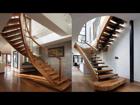 Видео: 100 идей деревянных парящих лестниц для современных домов | Вдохновение в минималистичном и роско...