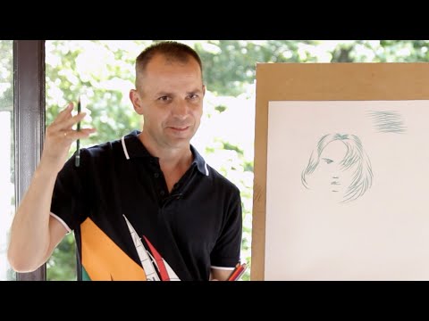 Видео: Как рисовать волосы?  / Мастер-класс Александра Рыжкина  / Детский практикум