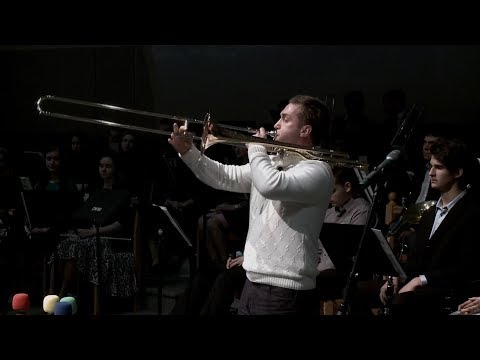 Видео: Пусть земля вся утверждает... - соло на тромбоне Александр Бирюк