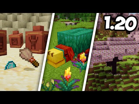 Видео: АРХЕОЛОГИЯ, НЮХАЧИ, ВИШНЁВЫЙ ЛЕС в МАЙНКРАФТ 1.20 / Снапшот 23w07a