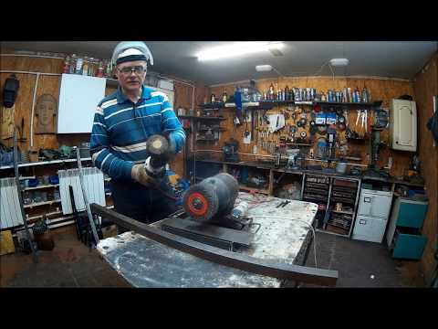 Видео: как самостоятельно сделать стойку к бензобуру