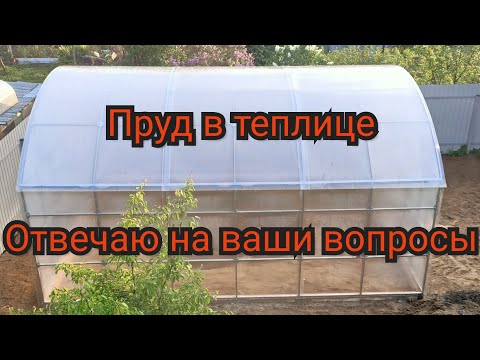 Видео: Строительство пруда в теплице. разведение Карпов кои. аквапоника и гидропоника. отвечаю на вопросы