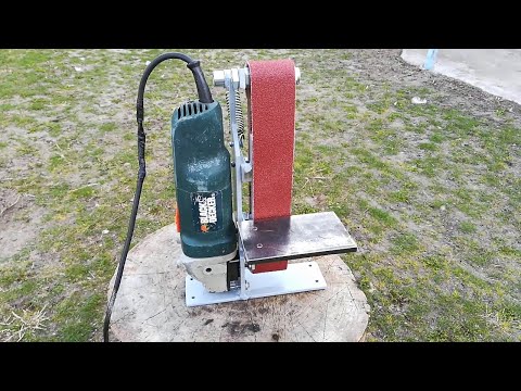 Видео: Cамодельный Гриндер из болгарки / Homemade Angle Grinder Belt Sander