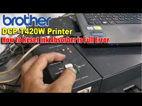 Видео: Как сбросить ошибку абсорбера чернил Brother DCP T420W.