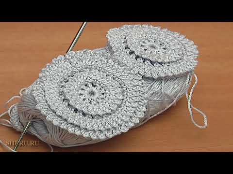 Видео: Круглый элемент с пико для кружева или фриформа Урок 28