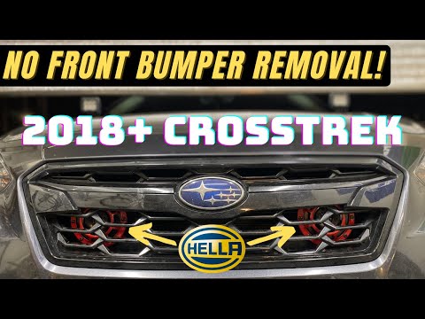 Видео: Установка сигнальных рожков Hella на Subaru Crosstrek без снятия переднего бампера