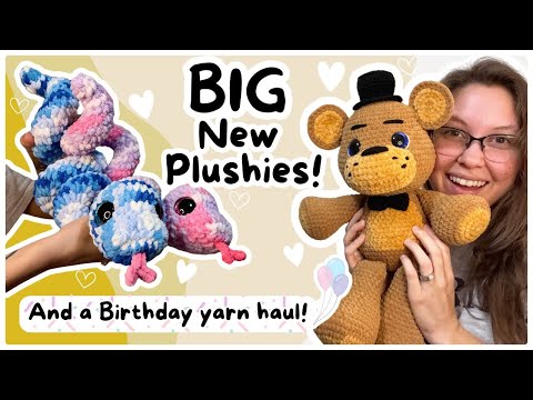 Видео: БОЛЬШИЕ МЯГКИЕ МАТЕРИАЛЫ! 😍Индивидуальные заказы на вязание крючком и доставка пряжи на день рожд...