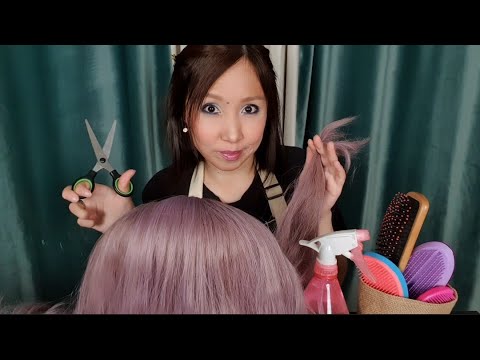 Видео: АСМР/ASMR/Грубый парикмахер-стажёр 💇‍♀️💈✂️Ролевая игра/Нежный шепот