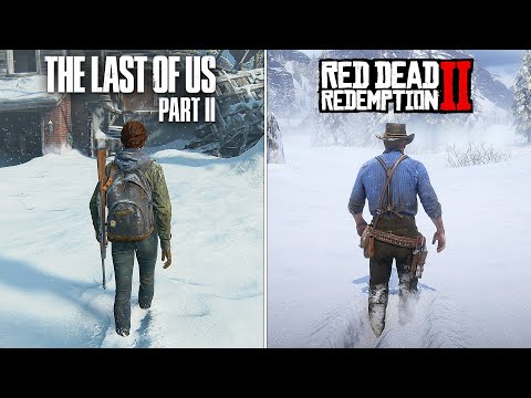 Видео: The Last of Us 2 против Red Dead Redemption 2 - Сравнение Деталей