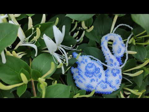 Видео: 🦢 " ЛЕБЕДЬ" 🦢. Кирпичное плетение. Часть 2/5.