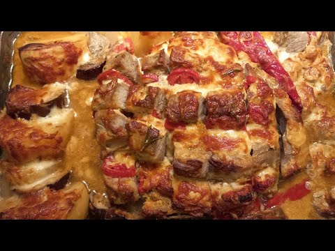 Видео: СВИНАЯ ШЕЯ В ДУХОВКЕ С ОВОЩАМИ, ПО ЦАРСКИ