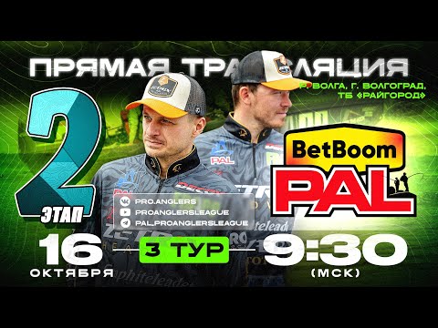 Видео: Рыболовный турнир BetBoom PAL 2025. Прямая трансляция. ФИНАЛ - Третий тур