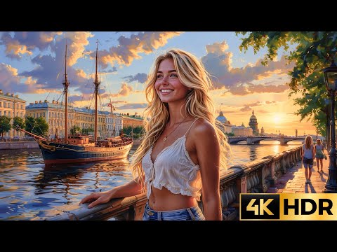 Видео: 🇷🇺 4K HDR Парусник, подводная лодка и ледокол. Набережная лейтенанта Шмидта в САНКТ-ПЕТЕРБУРГЕ.