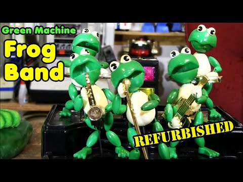 Видео: Группа Green Machine Frog Band: восстановлена ​​самая странная рок-игрушка 1989 года!