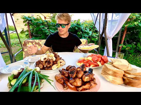 Видео: ЛУЧШАЯ ЕДА У ТЕЩИ! Мой фирменный шашлык! Гуляем по Черновцам
