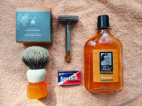 Видео: Оранжевый забрив с Yaqi Slant 37/Muehle buckthorn\Floid Suave\Sputnik