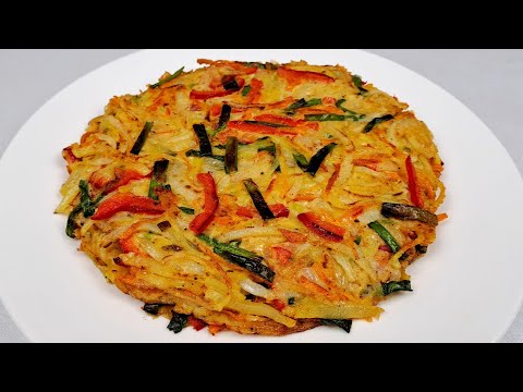 Видео: Корейские ОВОЩНЫЕ БЛИНЧИКИ - Лёгкий и Быстрый Рецепт ❗ Понравятся всей семье!