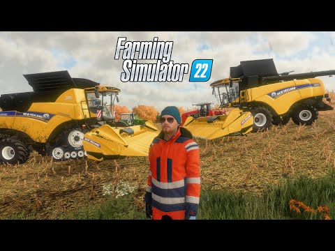 Видео: FS22 Колхоз в Малиновке. Два красавца New Holland CX8.90 и CR10.90 на осенней уборке кукурузы.